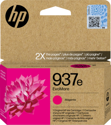 HP 937e magenta ink cartridge