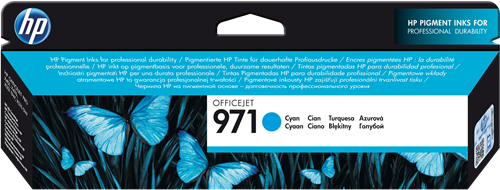 HP 971 Cyan Cartucho de tinta