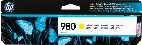 HP 980 Amarelo Cartucho de tinta