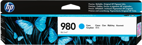 HP 980 Cyan Cartucho de tinta