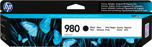 HP 980 Černá Inkoustovou kazetu