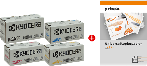Kyocera TK-5230 MCVP 01 Noir(e) / Cyan / Magenta / Jaune Value Pack