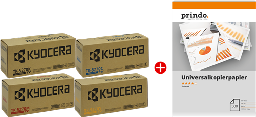 Kyocera TK-5270 MCVP 01 negro / cian / magenta / amarillo Value Pack
