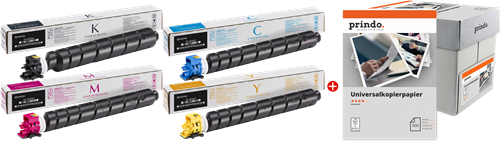 Kyocera TK-8345 MCVP 01 Preto / Cyan / Magenta / Amarelo / Branco Value Pack