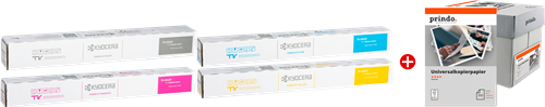 Kyocera TK-8365 MCVP Preto / Cyan / Magenta / Amarelo / Branco Value Pack