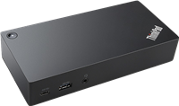 Lenovo Estación de acoplamiento ThinkPad USB-C (reacondicionada) negro