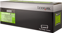 Lexmark 502X Preto Tóner
