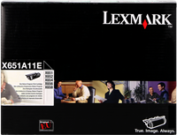 Lexmark X651A11E black toner