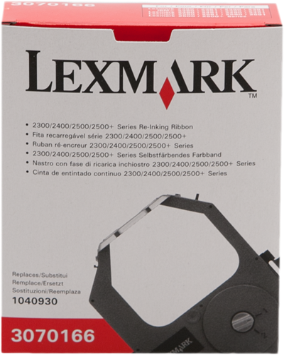 Lexmark 3070166 Preto Fita de tinta