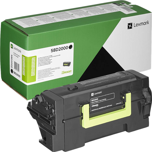 Lexmark 58D2000 Preto Tóner