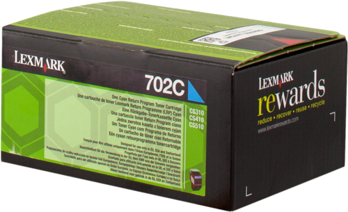 Lexmark 702C Cyan Tóner