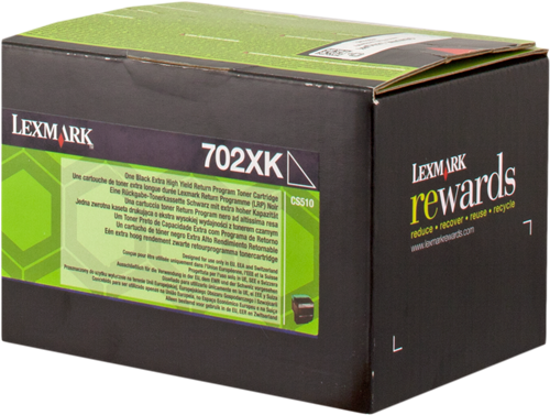Lexmark 702XK Preto Tóner