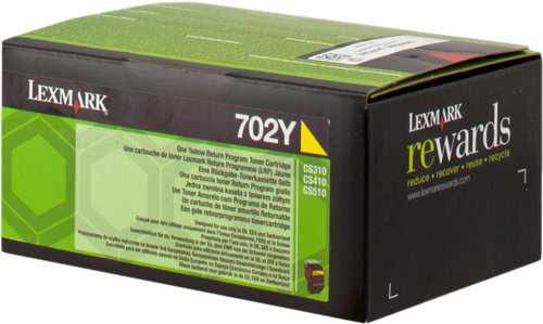 Lexmark 702Y Amarelo Tóner