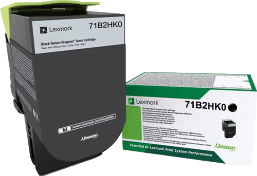 Lexmark 71B2HK0 Preto Tóner