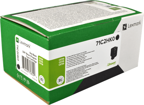 Lexmark 71C2HK0 Preto Tóner