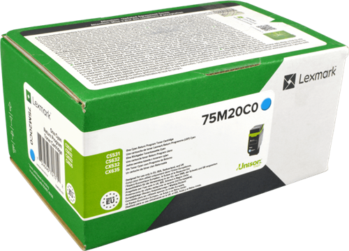 Lexmark 75M2XC0 Cyan Tóner