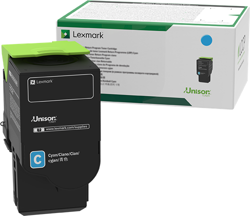 Lexmark 78C20C0 Cyan Tóner