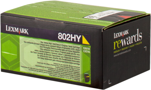 Lexmark 802HY Amarelo Tóner