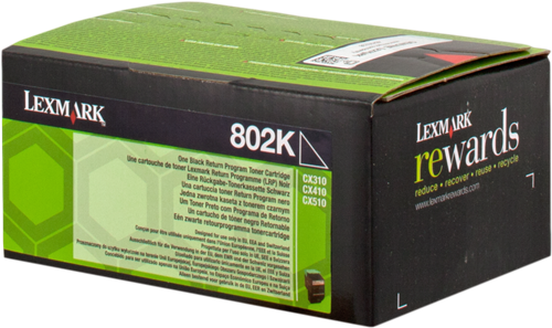 Lexmark 802K Preto Tóner