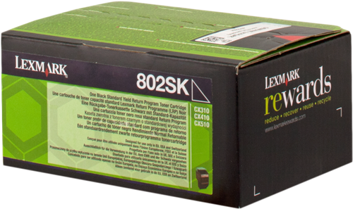 Lexmark 802SK Preto Tóner