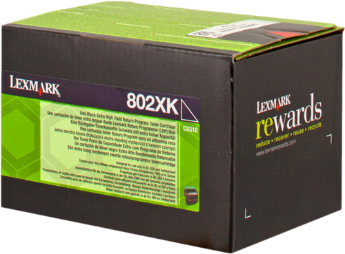 Lexmark 802XK Preto Tóner