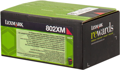 Lexmark 802XM Magenta Tóner