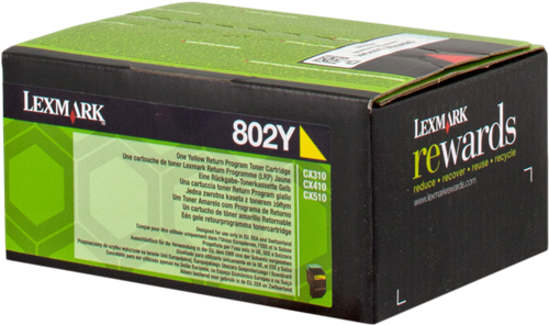 Lexmark 802Y Amarelo Tóner