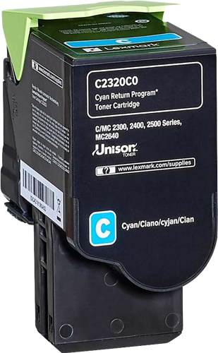 Lexmark C2320C0 Cyan Tóner