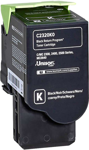 Lexmark C2320K0 Preto Tóner