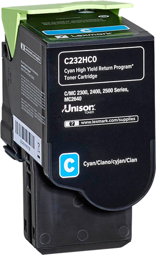 Lexmark C232HC0 Cyan Tóner