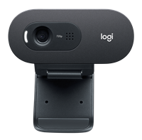 Logitech C505e HD Webcam negro