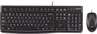Logitech MK120 Desktop Tastatur-Maus-Set Schwarz