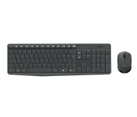 Logitech MK235 kabelloses Tastatur-Maus-Set grey