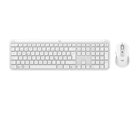 Logitech Signature Slim kabellose MK950 Tastatur-Maus-Set Weiss