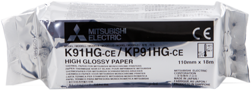 Mitsubishi Rollo papel térmico KP91HG-CE Blanco