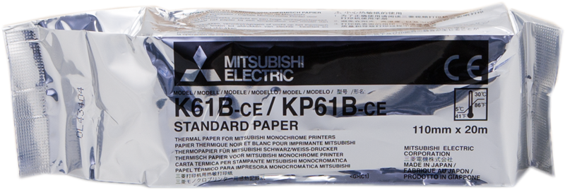 Mitsubishi Rouleau de papier thermique KP61B-CE Blanc