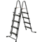 PolyGroup Piscine à cadre rectangulaire en rotin gris 5,49x2,74x1,32m