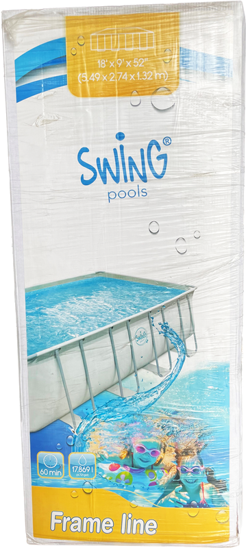 PolyGroup Premium set complet piscine 549x274x132 cm, gris clair