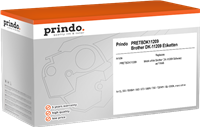 Prindo Adress-Etiketten Schwarz auf Weiß