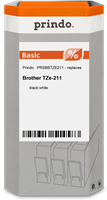 Prindo Basic Fita rotuladora Preto sobre branco