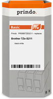 Prindo Basic Fita rotuladora Preto sobre branco