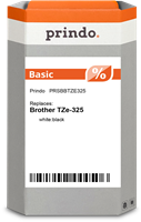 Prindo Basic tape white on black