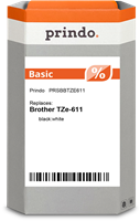 Prindo Basic tape Zwart op wit