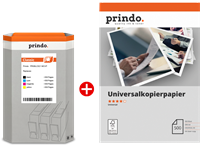 Prindo Classic Schwarz / Cyan / Magenta / Gelb / Weiss Value Pack