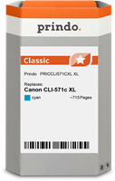 Prindo Classic XL Cyan Cartucho de tinta