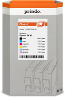 Prindo Classic XL Pack Preto / Cyan / Magenta / Amarelo / Cyan (claro) / Magenta (claro)