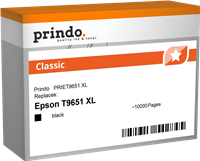 Prindo Classic XL Preto Cartucho de tinta