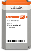 Prindo Fita rotuladora Preto sobre branco