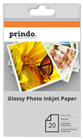 Prindo Glossy Paper InkJet 10x15cm Blanc