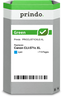 Prindo Green XL Cyan Cartucho de tinta